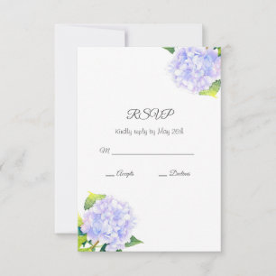 Hydrangea RSVP Card