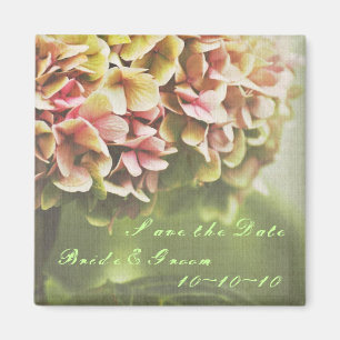 Hydrangea Save the Date Magnet