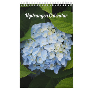Hydrangea Single Page Calendar