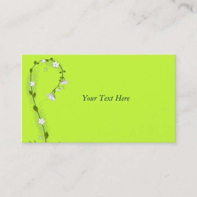 Hydrangea Sprig Business Card (Front)