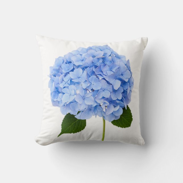 Hydrangea Throw Pillow (Front)