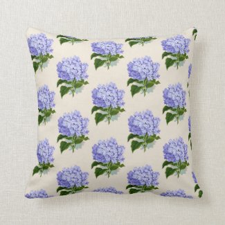 Hydrangea Throw Pillow