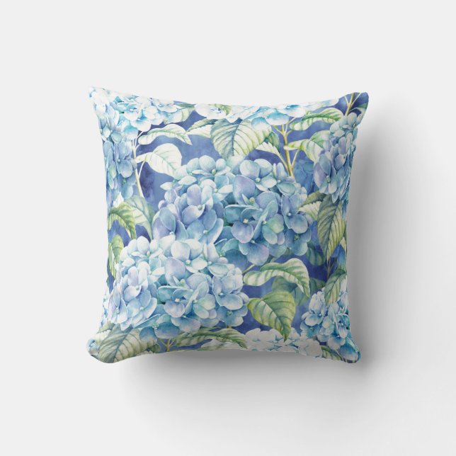 Hydrangea  Throw   Pillow  (c)MaryLeeParker (Front)