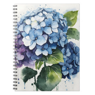 Hydrangea - Watercolor flowers Notebook