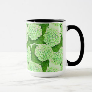 Hydrangea watercolor pattern mug