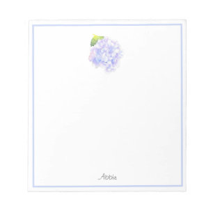Hydrangea Watercolor Vignette Notepad