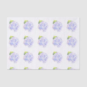 Hydrangea Watercolor Vignette Pattern Tissue Paper