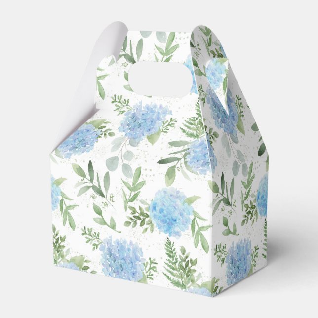 Hydrangea Wedding Favour Boxes (Front Side)