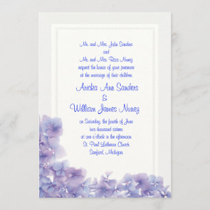 Hydrangea Wedding Invitation