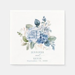 Hydrangea Wedding Napkin