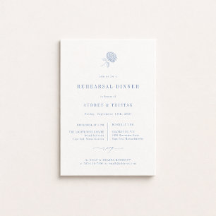 HYDRANGEA Wedding Rehearsal Dinner Announcement