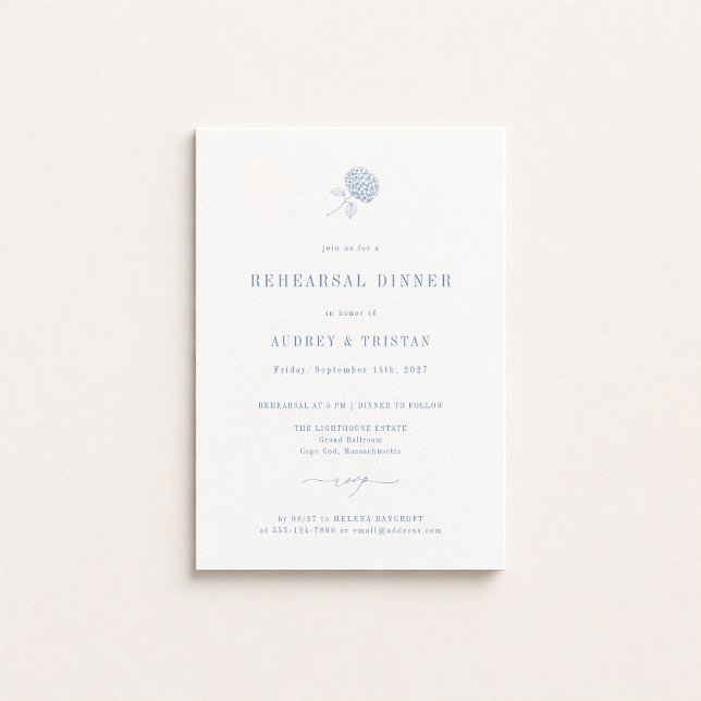 HYDRANGEA Wedding Rehearsal Dinner Announcement (Creator Uploaded)