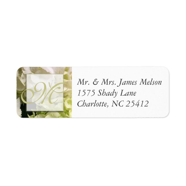 Hydrangea White Green Wedding Suite (Front)