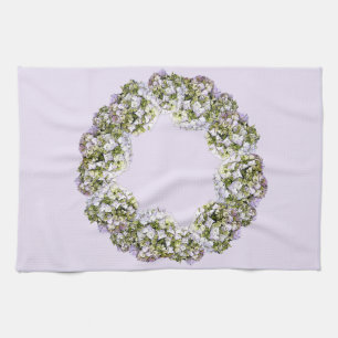 Hydrangea Wreath Kitchen Towel