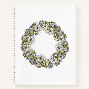 Hydrangea Wreath Notebook
