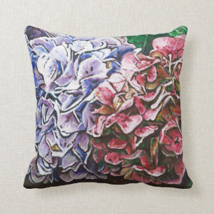 Hydrangeas 2010 throw pillow