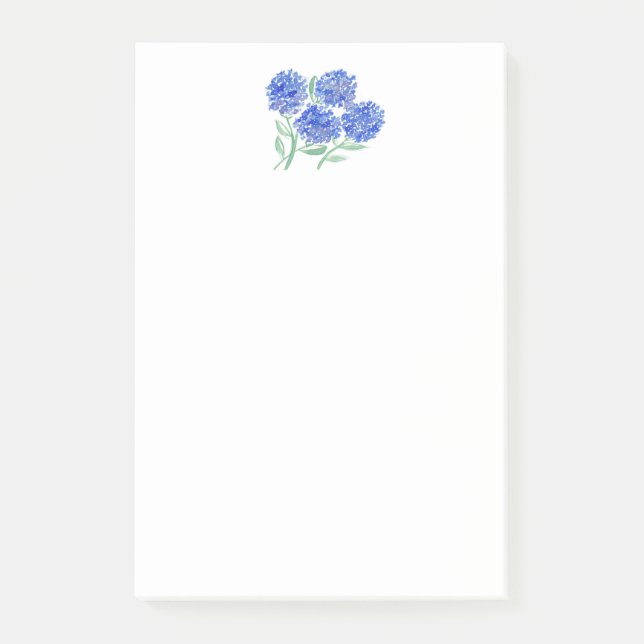Hydrangeas Aquarelles Post-it (Devant)