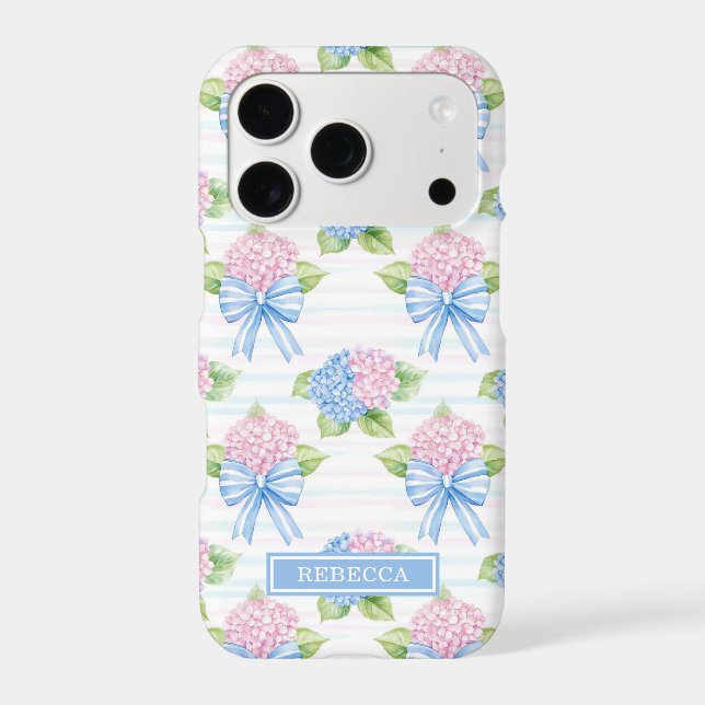 Hydrangeas Bleus et Roses  (Verso)