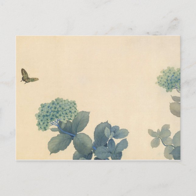 Hydrangeas by Shunso Postcard (Front)