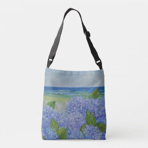 Hydrangeas By The Sea Crossbody Bag