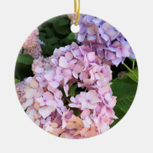 Hydrangeas Ceramic Ornament