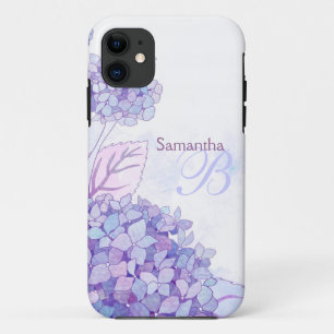 Hydrangeas Floral Monogram iPhone 5 Case-Mate Case