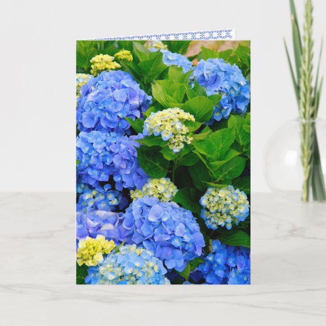 Hydrangeas Friendship Card (Front)