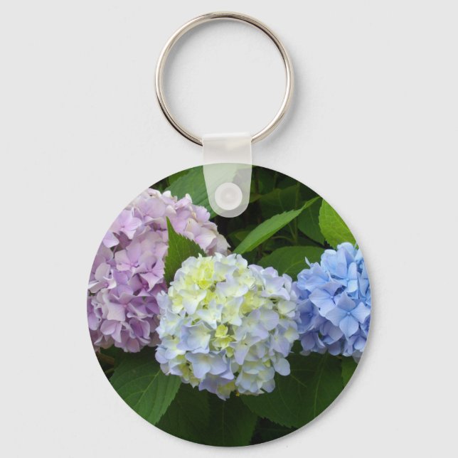 Hydrangeas Keychain (Front)