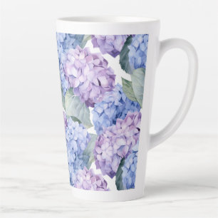 Hydrangeas latte mug