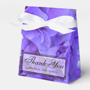 Hydrangeas Lavender lilac Favor Box