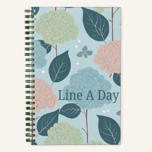 "Hydrangeas" Line A Day Journal