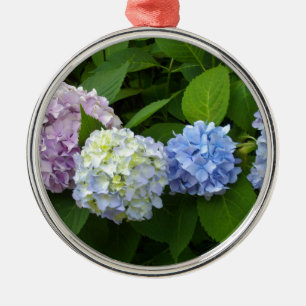 Hydrangeas Metal Ornament