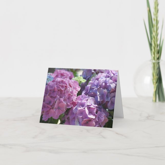 hydrangeas note card (Front)