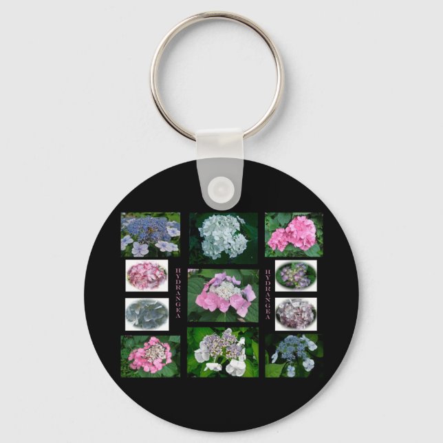 Hydrangeas on Parade Keychain (Front)