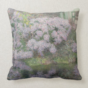Hydrangeas on the banks of the River Lys, 1898 (oi Throw Pillow