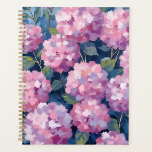 Hydrangeas Rose Pâle Aquarelle Florale