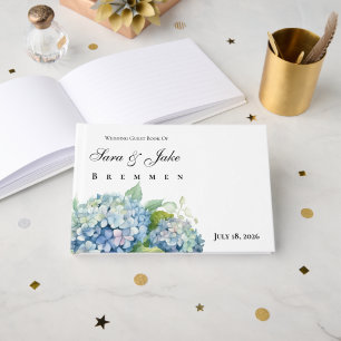 Hydrangeas Wedding Guest Book