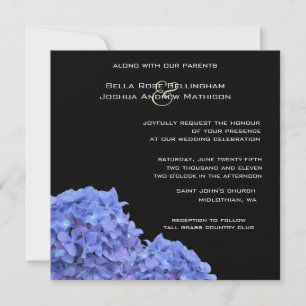 Hydrangeas Wedding Invitation