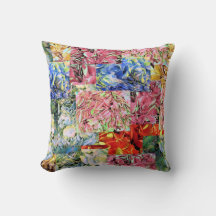 Hydrangée en fleurs - coussin