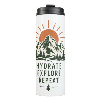 Hydrate Explore Repeat Stainless Steel Bottle