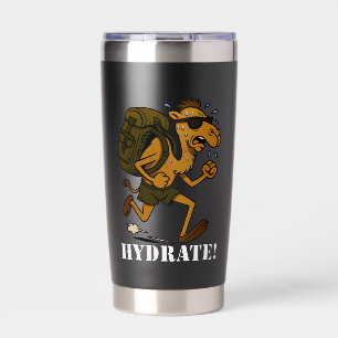 Hydrate – Funny Camel Running Fitness Design Insulated Tumbler