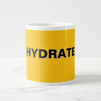 HYDRATE Logo Yellow  Large Coffee Mug