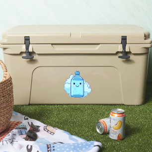 Hydrate Water kawaii bottle blue