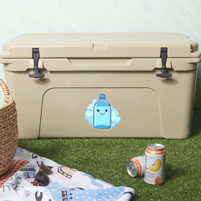 Hydrate Water kawaii bottle blue (Cooler)