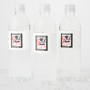 Hydrate Your Success: Personalized Graduation Water Bottle Label