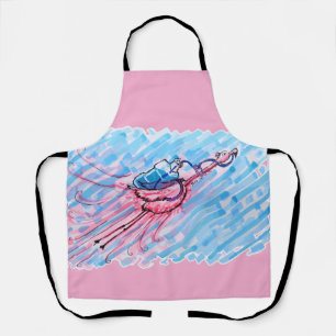 Hydrated Flamingo Apron