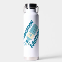 Hydration Fights Fascism Water Bottle