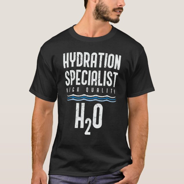 Hydration Specialist Waterboy Team Manager T-Shirt (Front)
