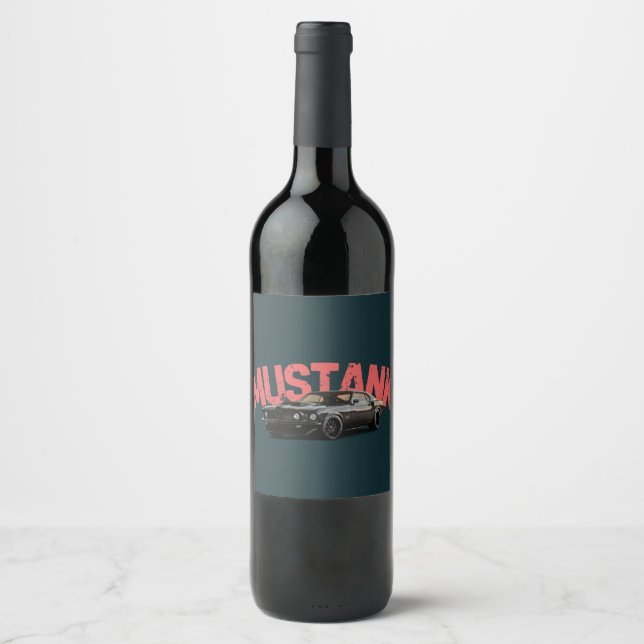 "Hydration Vibes – Custom Reusable Water Bottle" Wine Label (Front)
