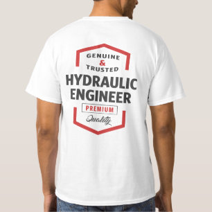 Hydraulic Engineer Logo Gift Ideas. T-Shirt